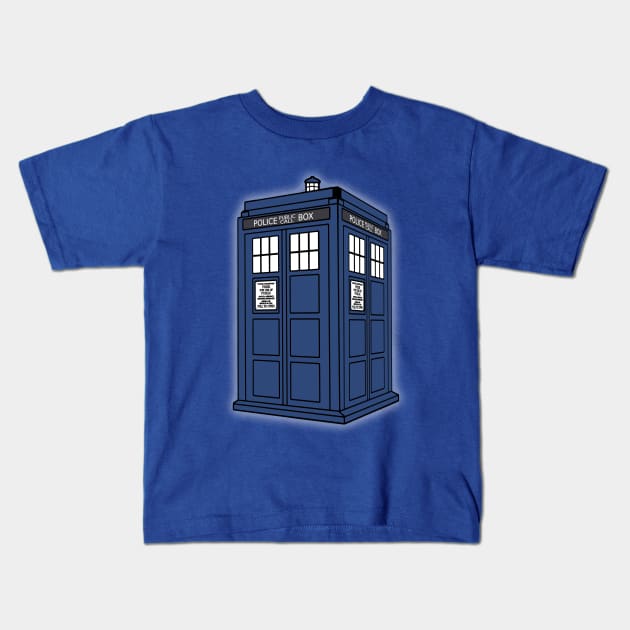 Tardis (Doctor Who) Kids T-Shirt by Yolanda84